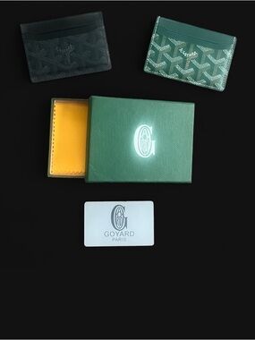 Goyard Green and Black Card Holders
